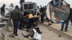 Bursa’da trafikte tekerleri fırladı taklalar attı! Dakikalarca bekledi